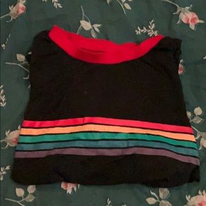 short sleeve rainbow tee